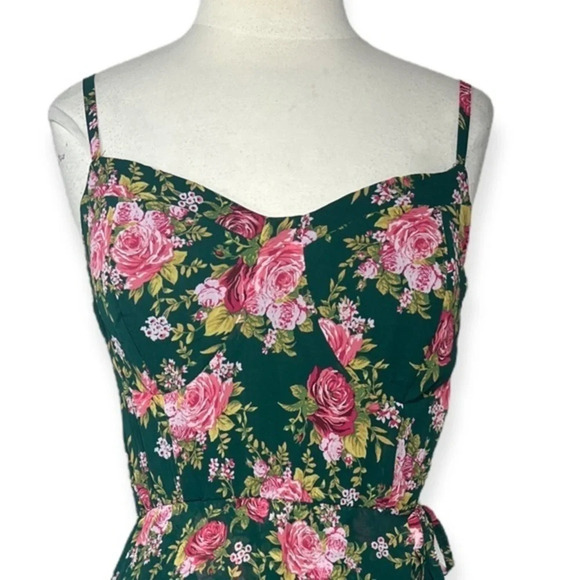 Lily Rose Juniors' Plus Size Lily Rose High-Low Floral Midi Dress size XXL - Picture 10 of 11